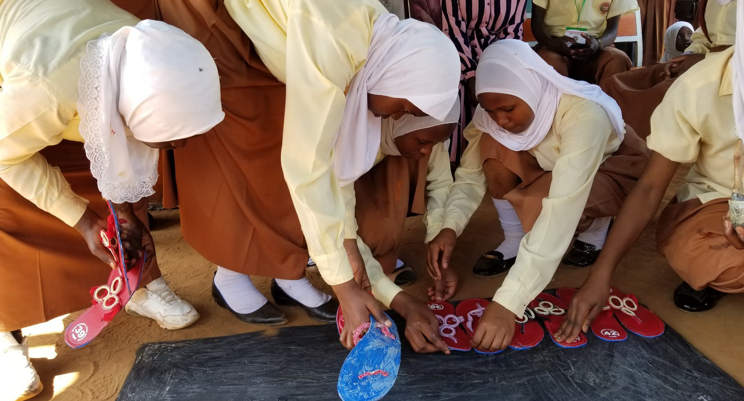 Students at Ibun Masood High School